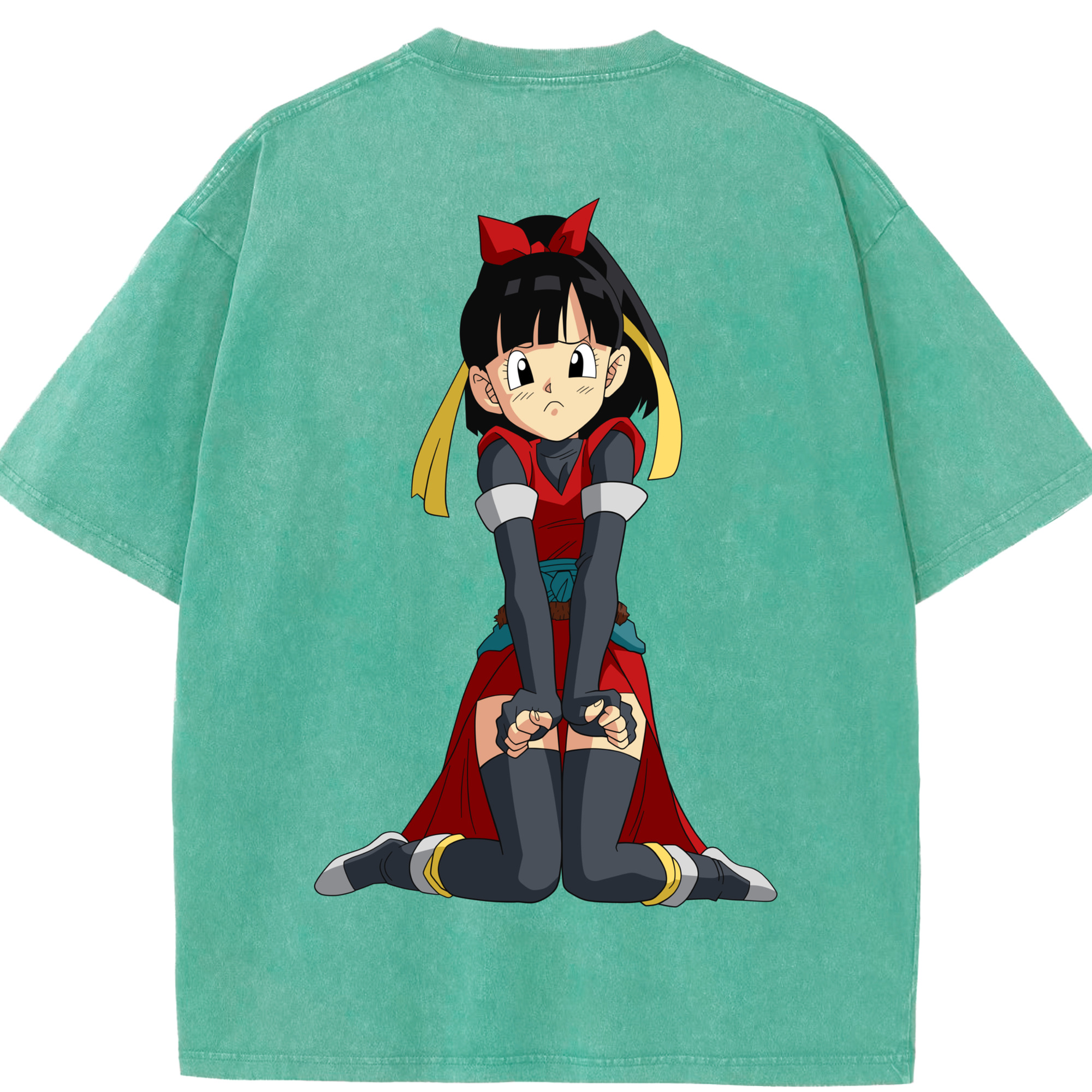 （画像用） ドラゴンボール パン DRAGON BALL Pan 綿100% ヴィンテージ風 半袖Tシャツ（背面プリント）